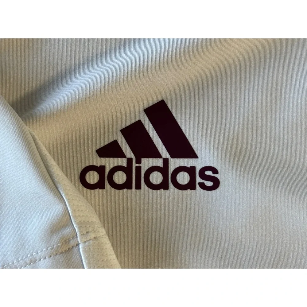 Adidas Texas A&M Aggies Mens Aeroready Polo Shirt Gray Large NCAA Sideline